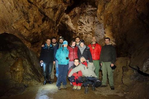 Jeskyňáři na exkurzi