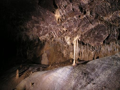 výzdoba Modrého komína, jeskyně Spirálka