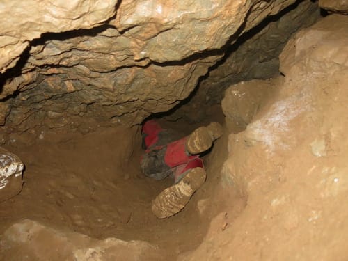 jeskyně Dagmar, Propast pod Kaplí, tzv. Rakev