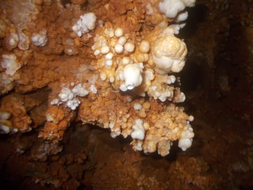 Zvislá jaskyňa na Žibrici - detail výzdoby (foto Kleberc)