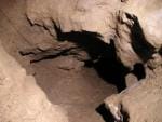 Jeskyně Dagmar, sestup k pracovišti pod Kaplí